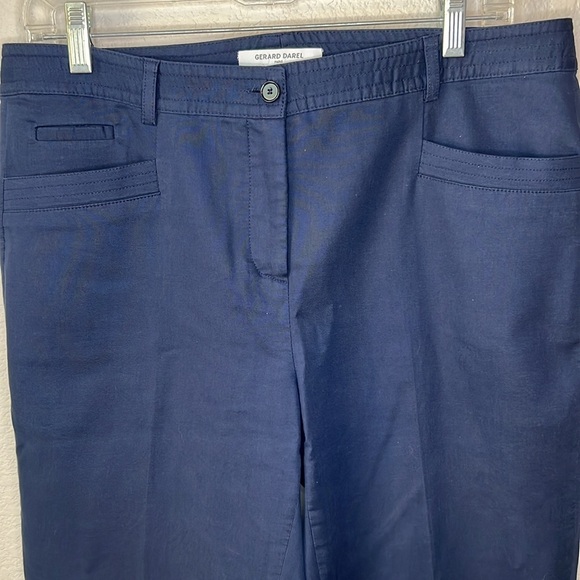 Gerard Darel Paris Blue Ankle Crop Pant Trousers Size 42/10 - Picture 3 of 7